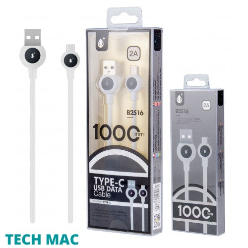 B2508 BALL DATA CABLE FOR IPHONE 5/6/7/X/11, 2A, 1M, WHITE