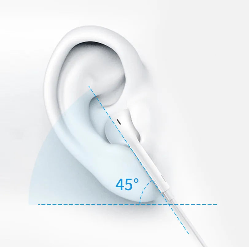 WiWU Wired earphone 3.5mm Audio Jack Wired earbuds Ergonomic Earbuds