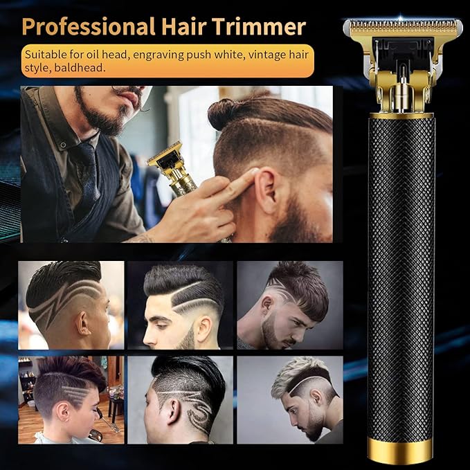 Hair Trimmer for Men, Electric Hair Clippers Cordless Beard Trimmer Shaver