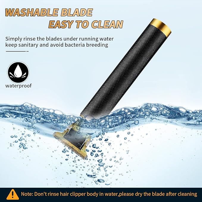 Hair Trimmer for Men, Electric Hair Clippers Cordless Beard Trimmer Shaver