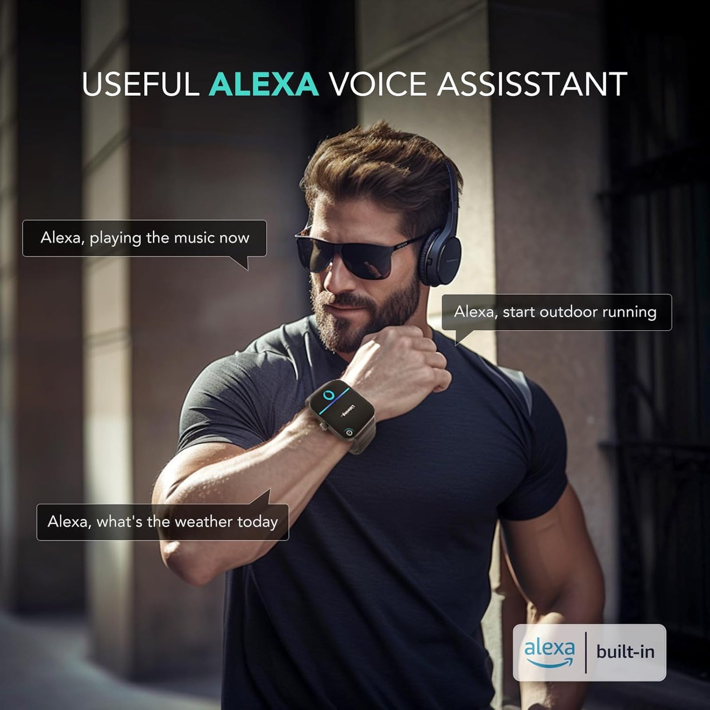 SKG Smart Watch for Men Women V7 Cyber