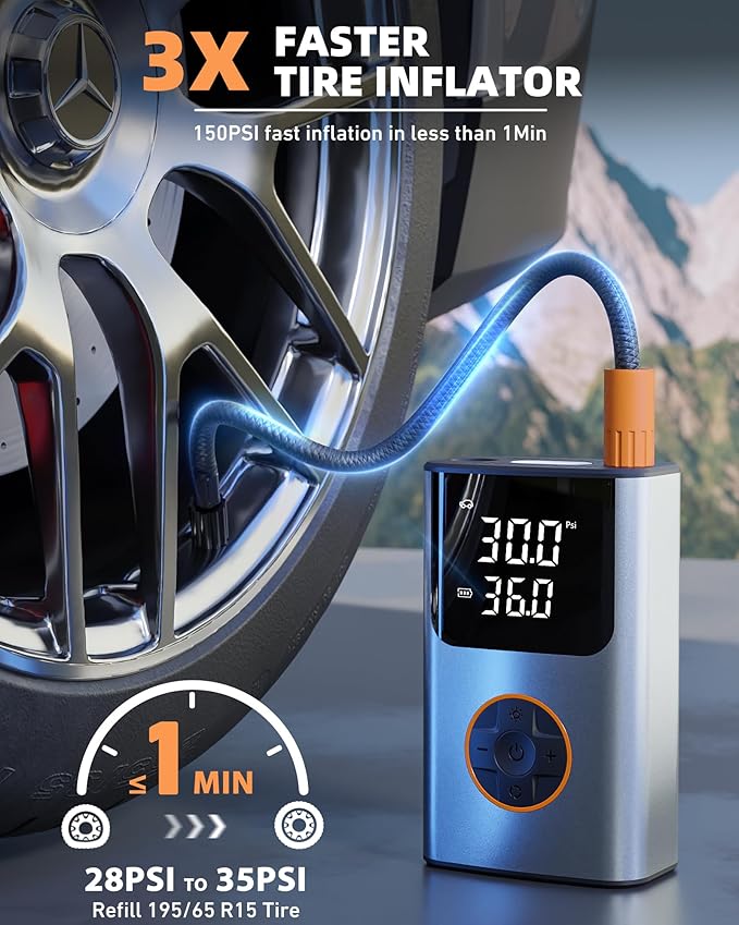 Tire Inflator Portable Air Compressor