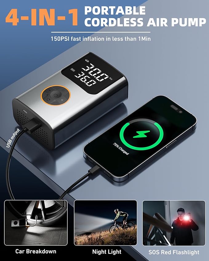 Tire Inflator Portable Air Compressor