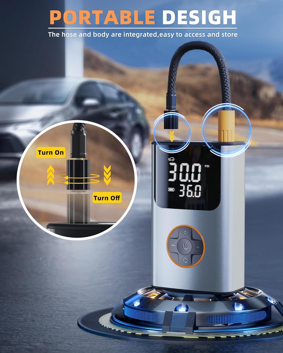 Tire Inflator Portable Air Compressor