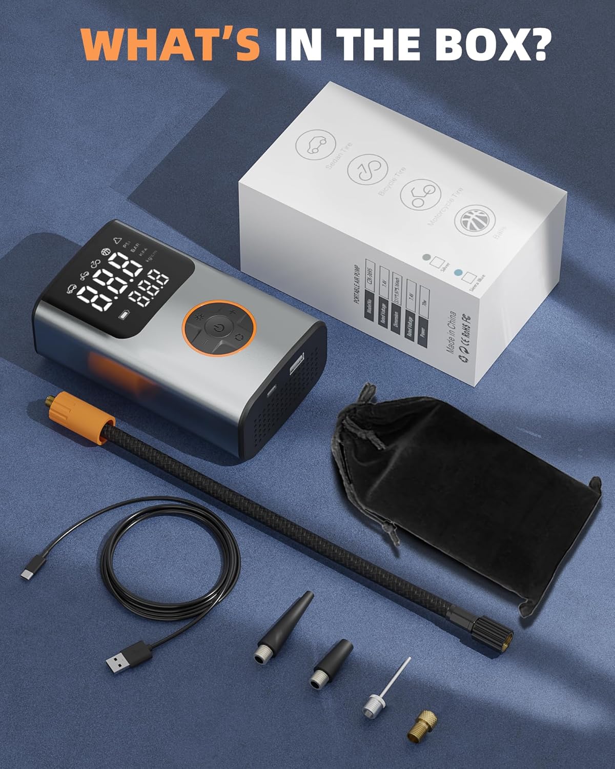 Tire Inflator Portable Air Compressor