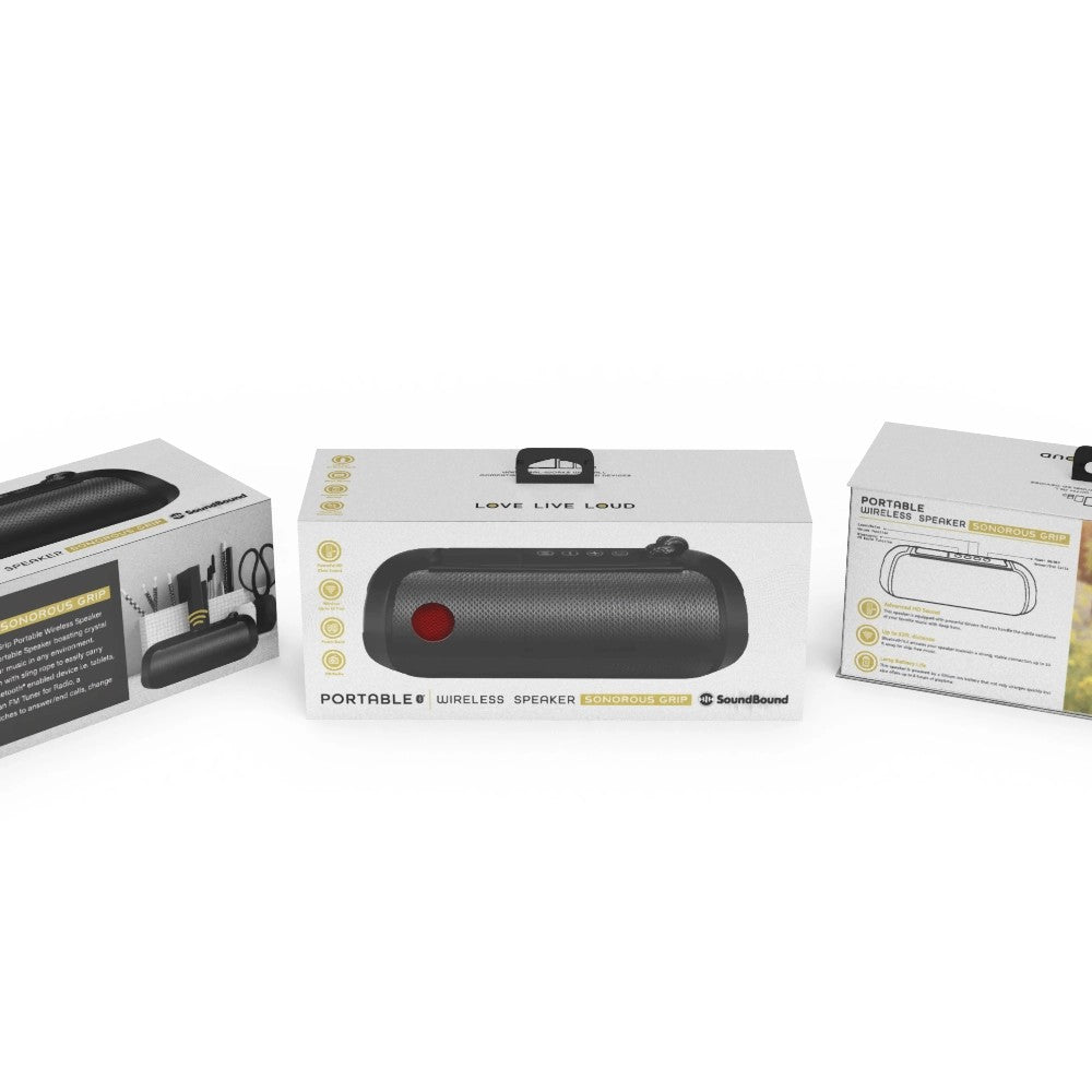 Bluetooth Wireless Speaker - Hand Strap, Black