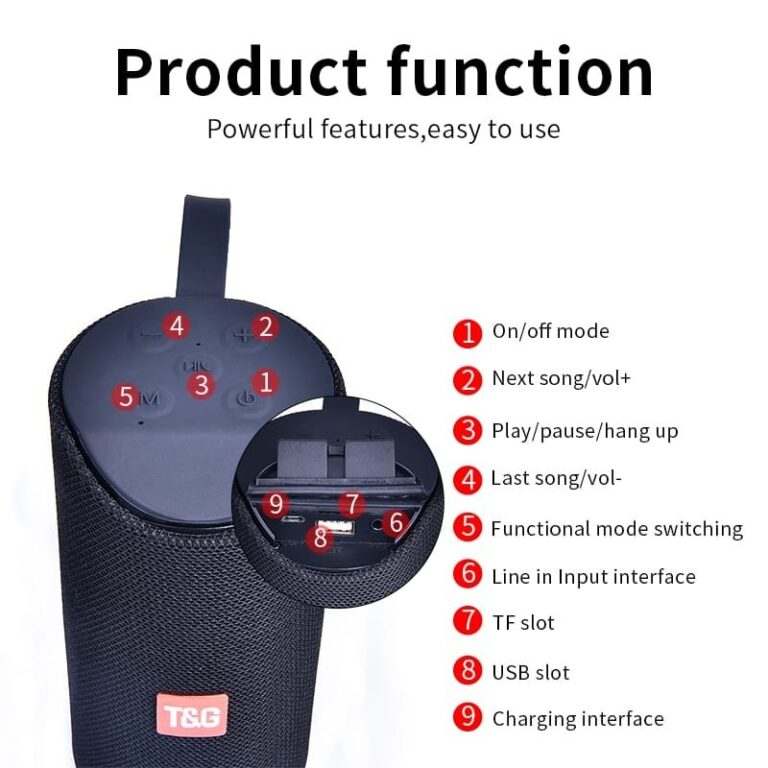 Portable Outdoor Waterproof Bluetooth Speaker