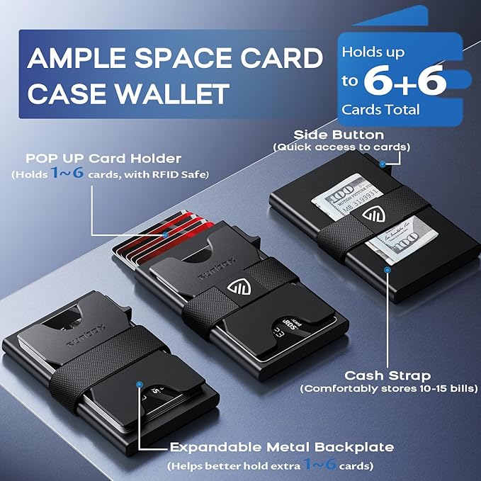 Men and Women Card Cases, Slim Card Holder Wallet